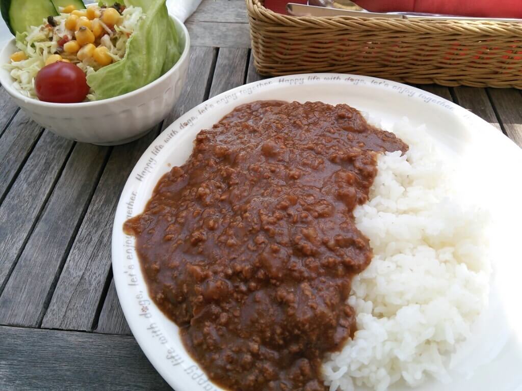 人気のキーマカレーセット